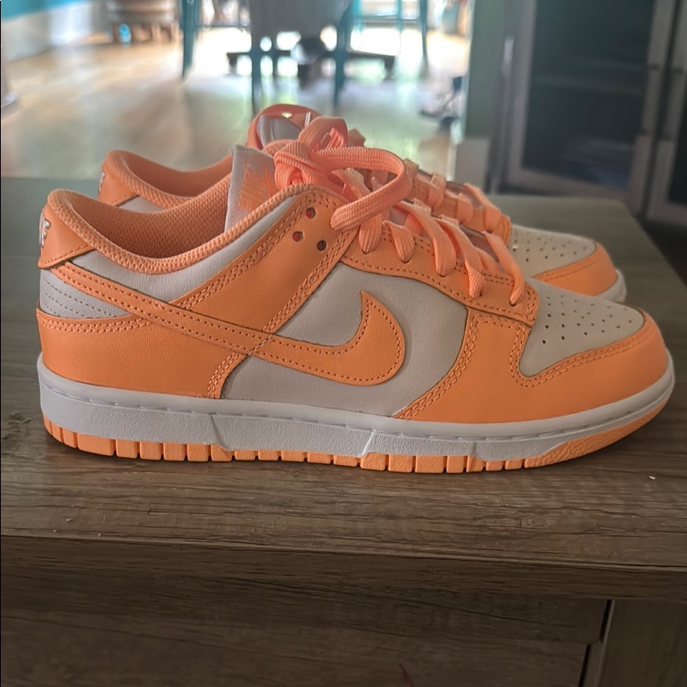 Nike Orange and White Dunk Sneakers Classic Style NWOT SZ 8